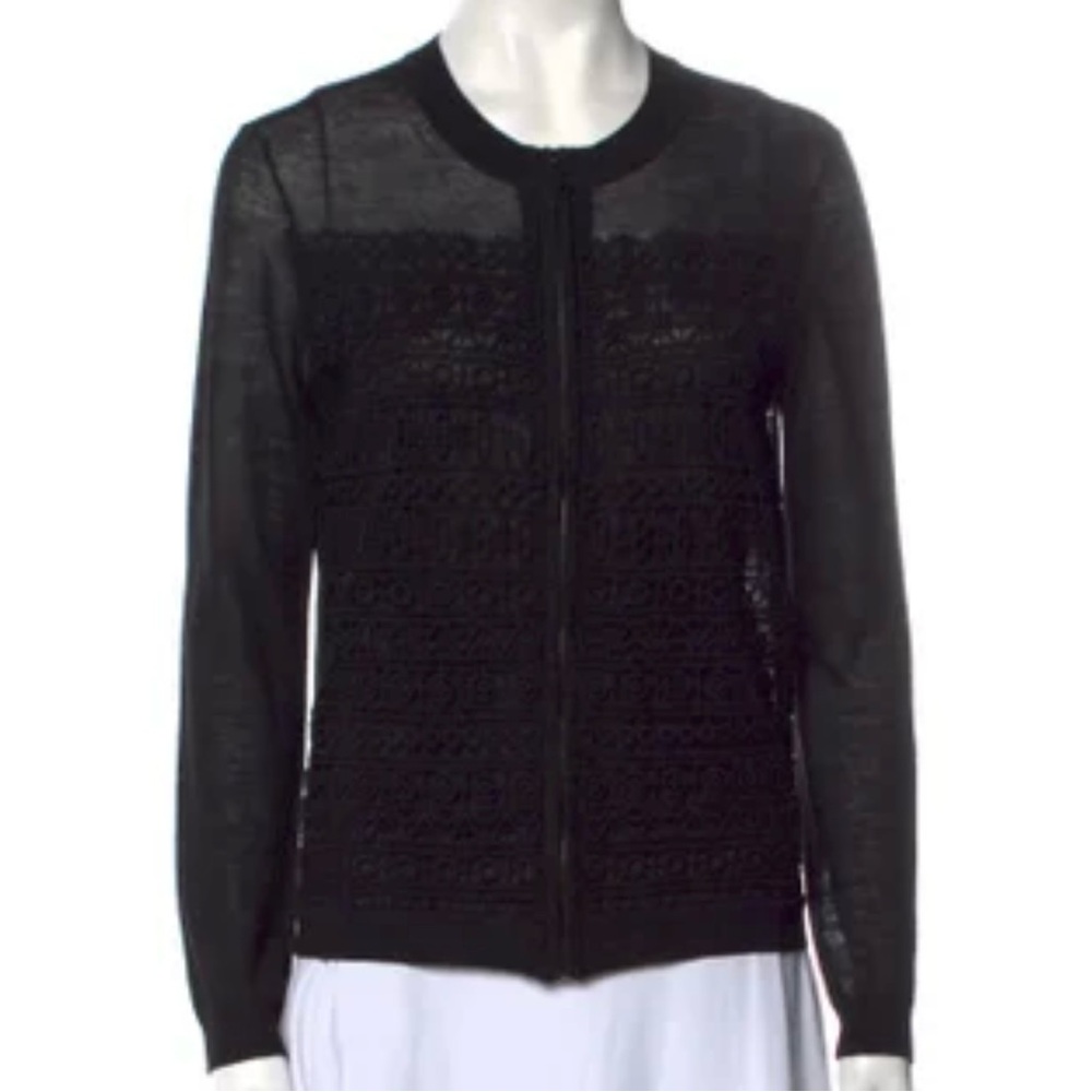 Tory Burch wool zipper cardigan